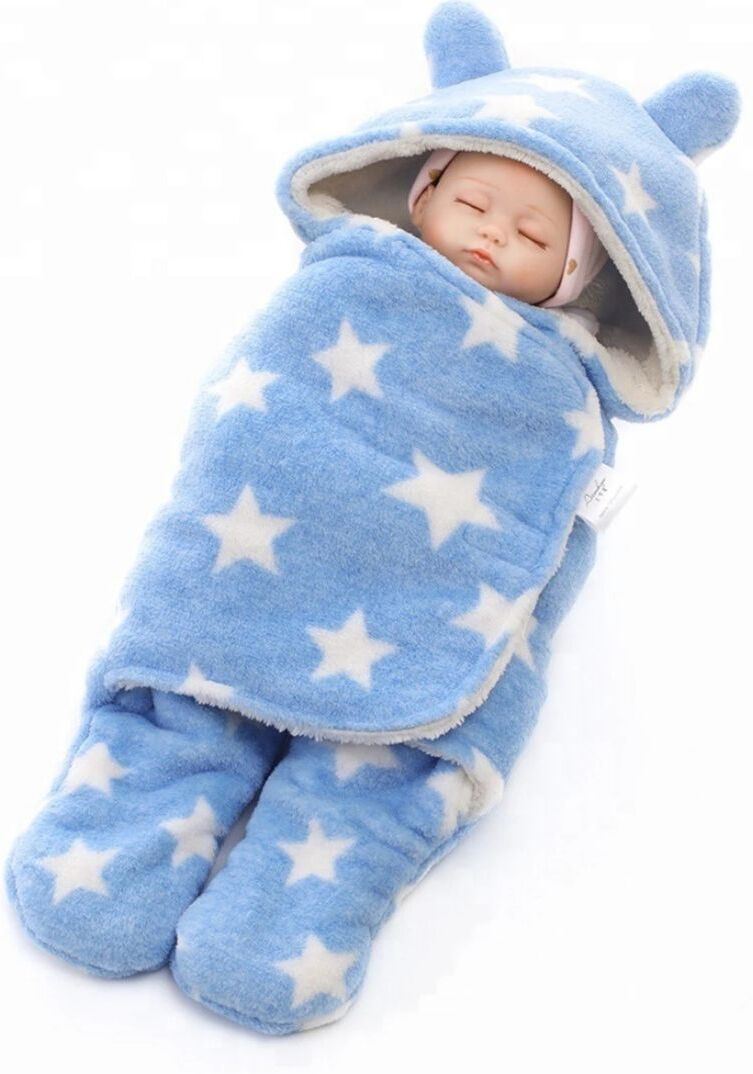 tinitot Printed Single Hooded Baby Blanket for Mild Winter-picture-15