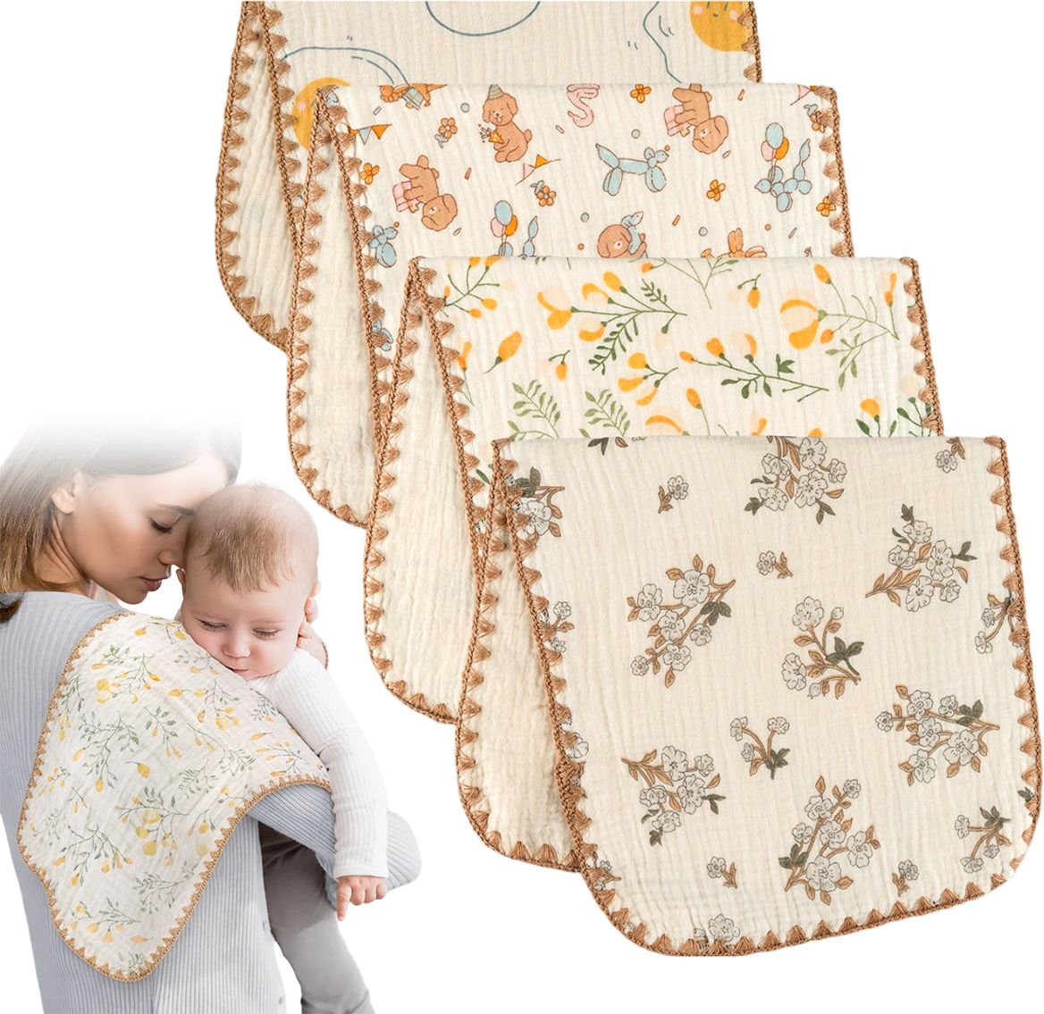 gustave Floral Crib Baby Sleep Sack for Mild Winter-picture-45
