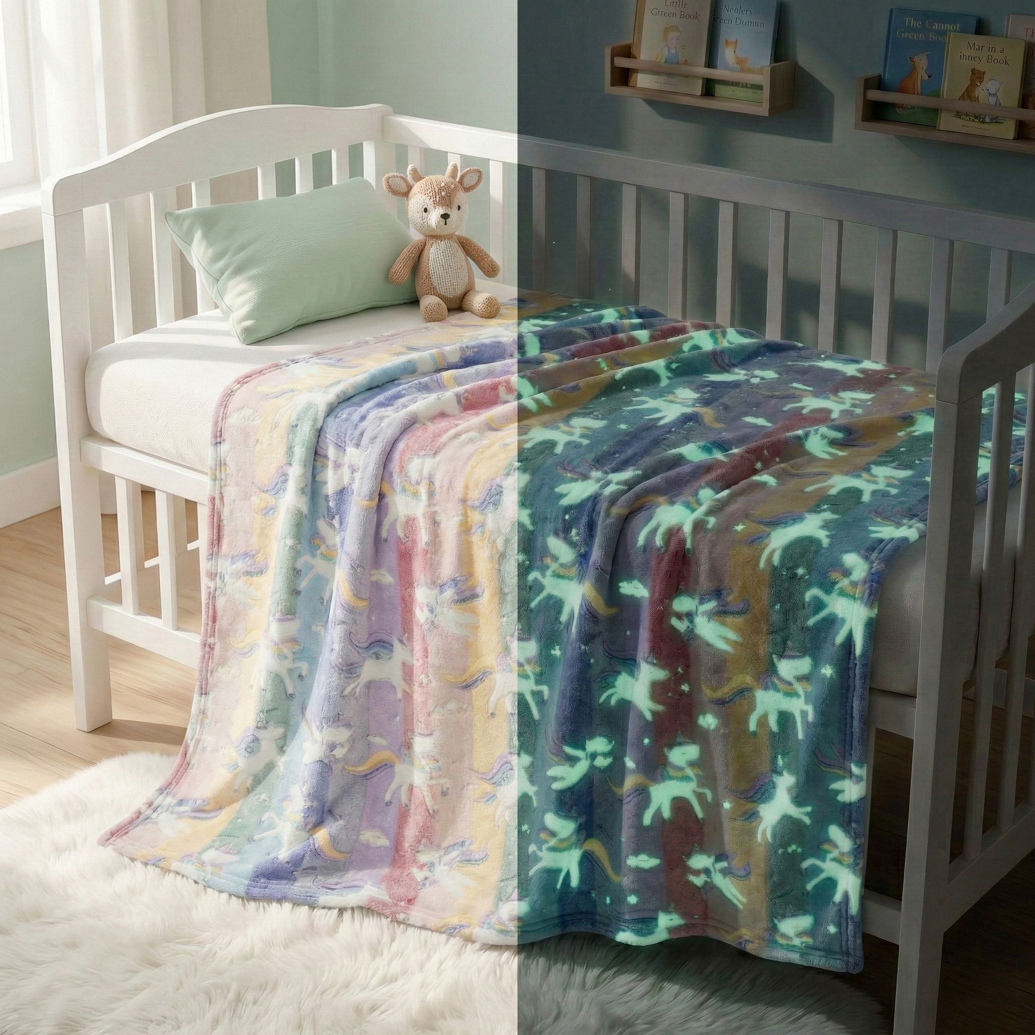 Text Print Crib AC Blanket for AC Room-image-8