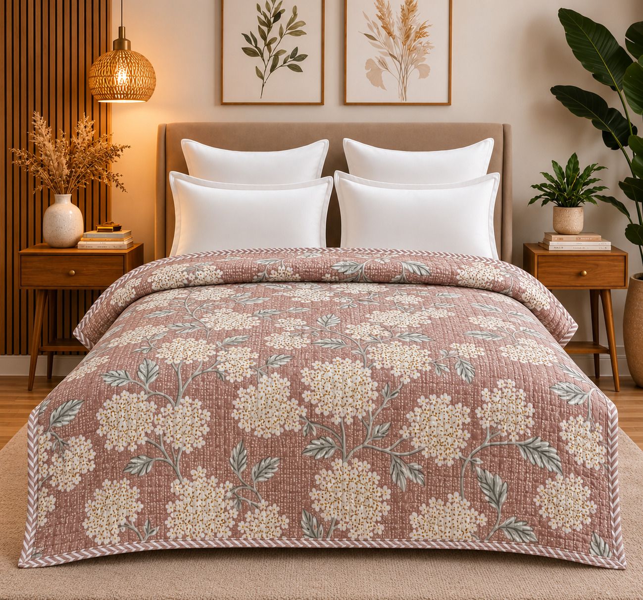 tulip 3D Printed Single Comforter for AC Room-picture-4