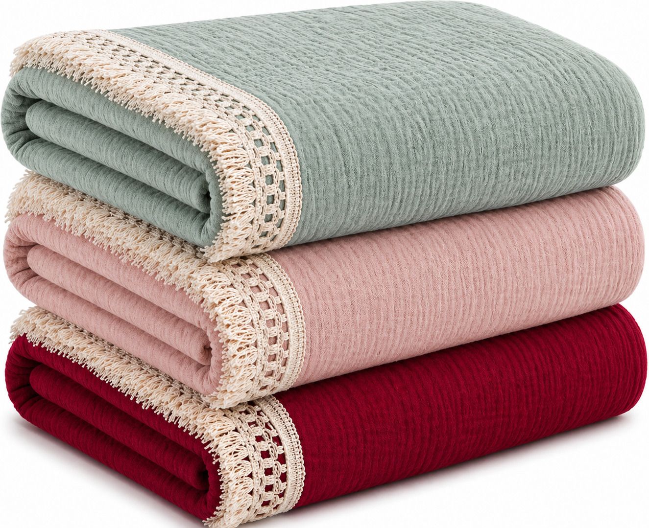 varniya lifestyles Solid Single Swaddling Baby Blanket for All Season-picture-16