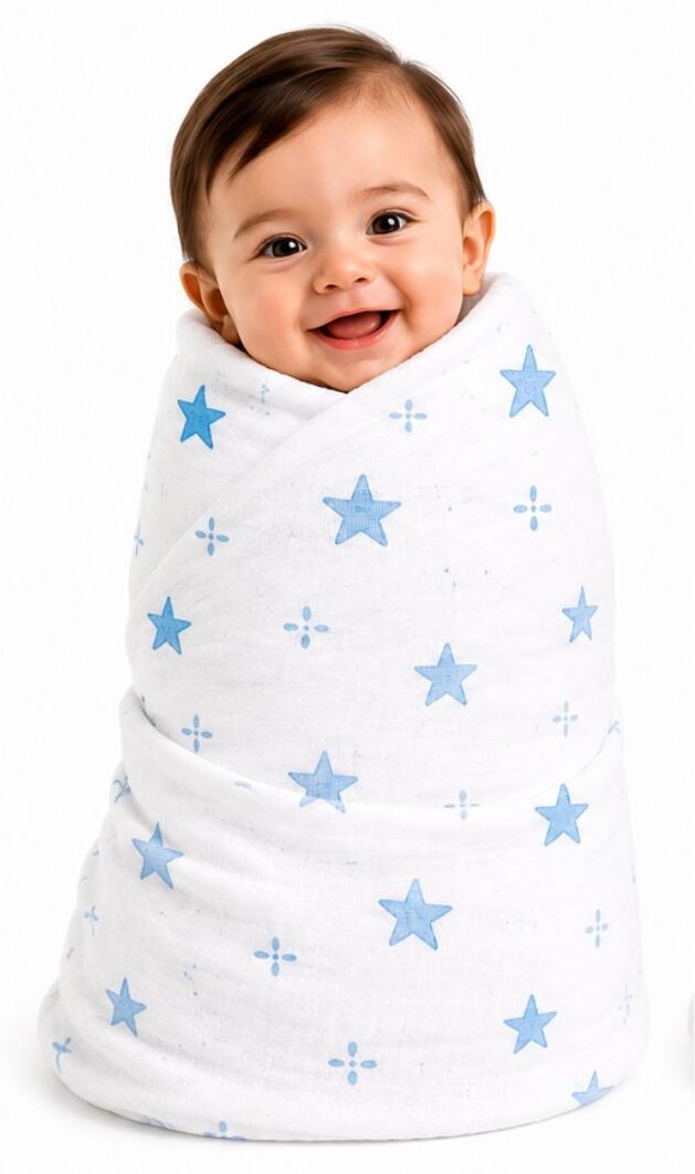 vioraa baby Printed Crib Swaddling Baby Blanket for All Season-picture-39