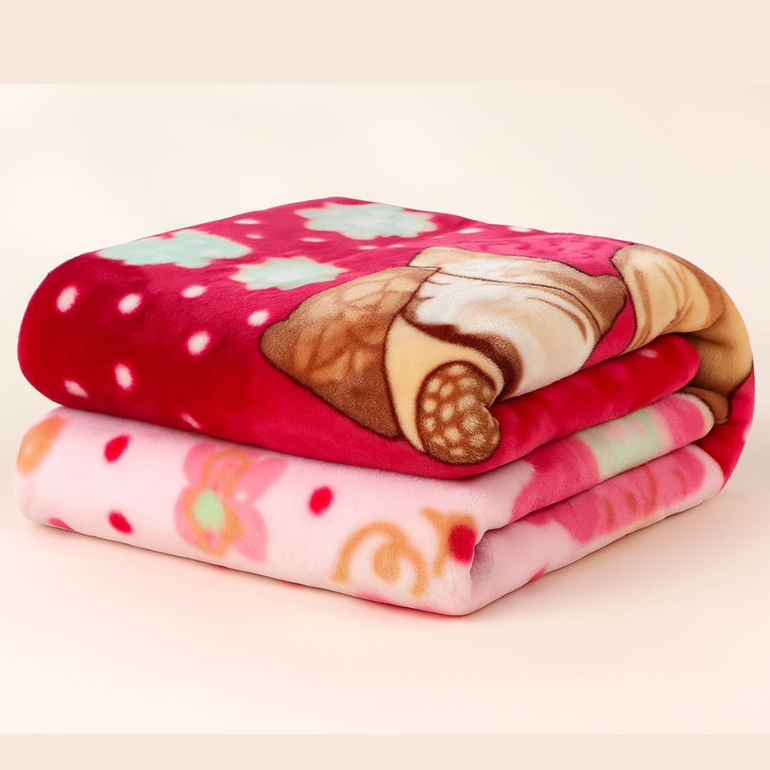 tinitot Cartoon Crib Mink Blanket for Heavy Winter-picture-11