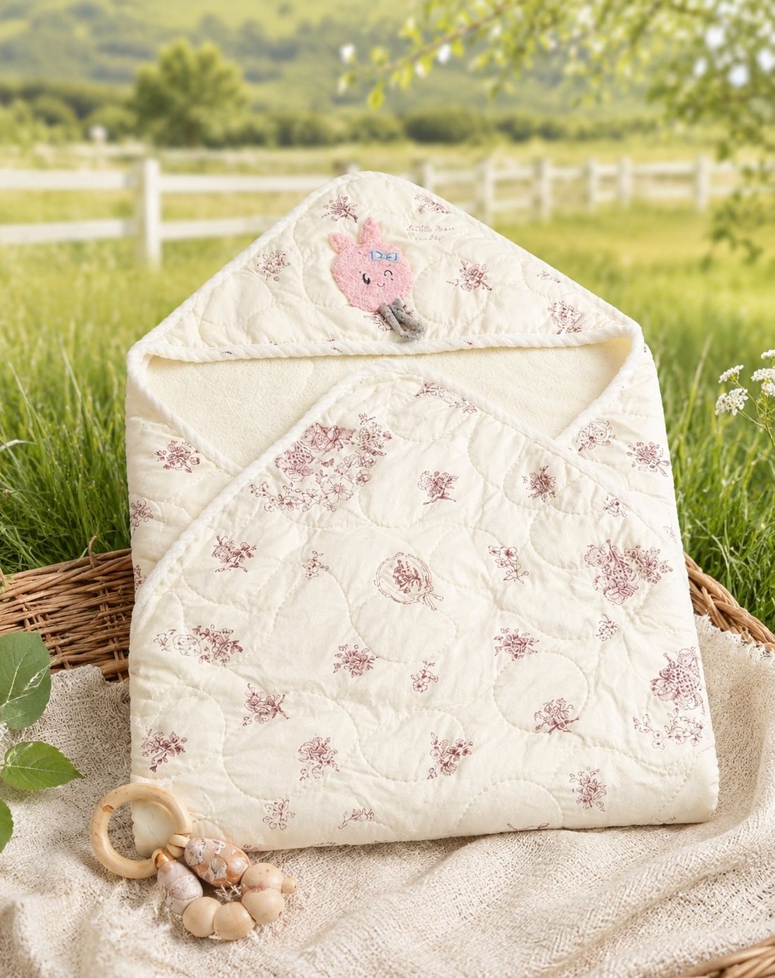 trendz mart Printed Single Swaddling Baby Blanket for All Season-picture-34