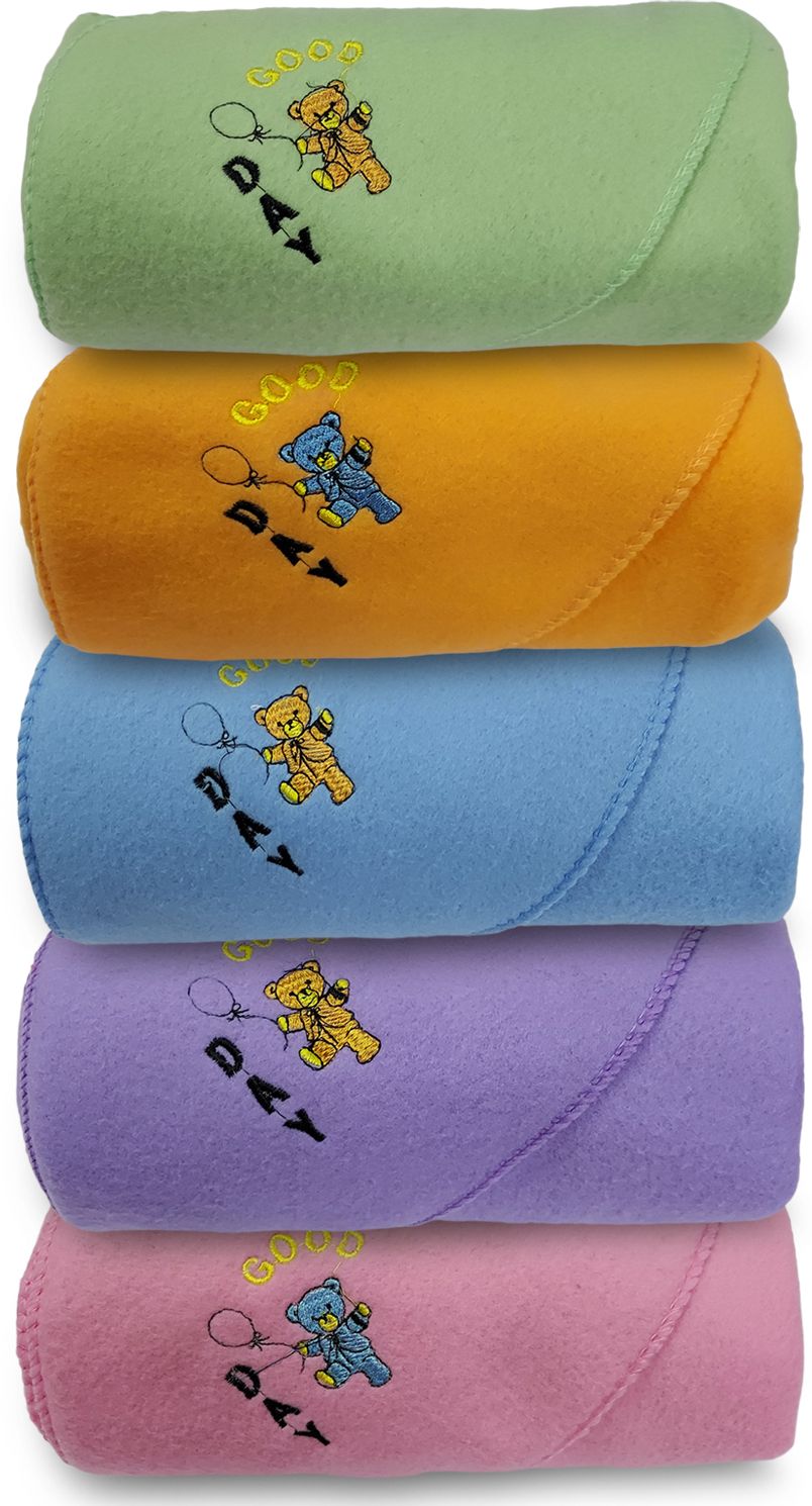 Solid Crib Hooded Baby Blanket forAC Room