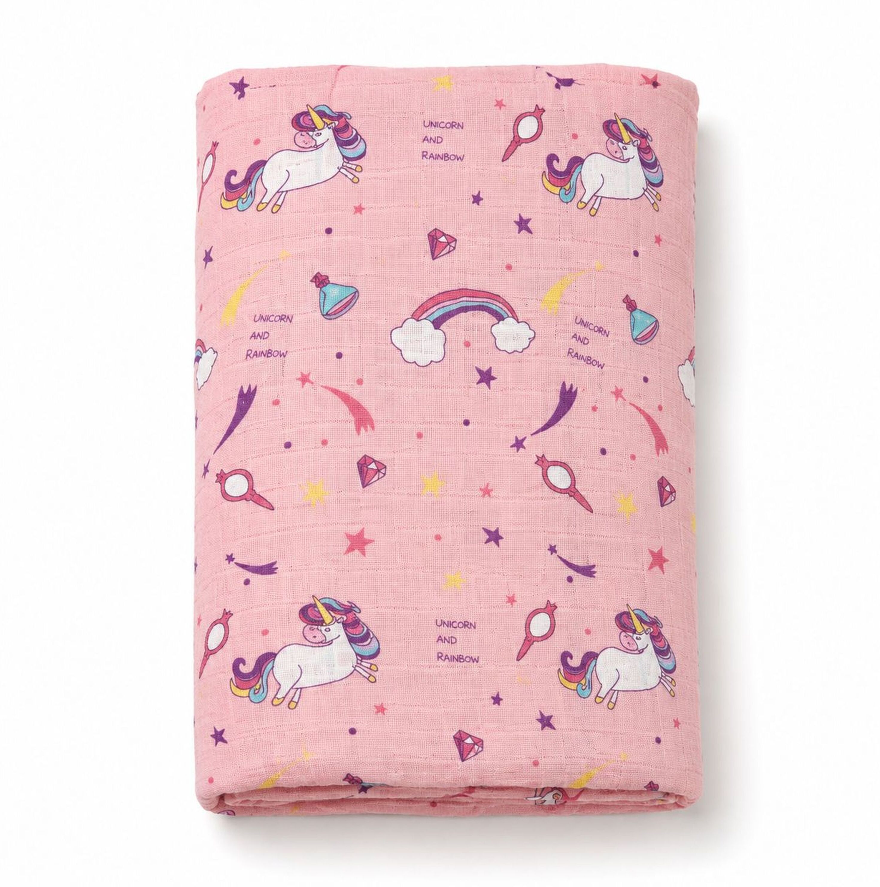 hi mom Printed Single Swaddling Baby Blanket for All Season-picture-33