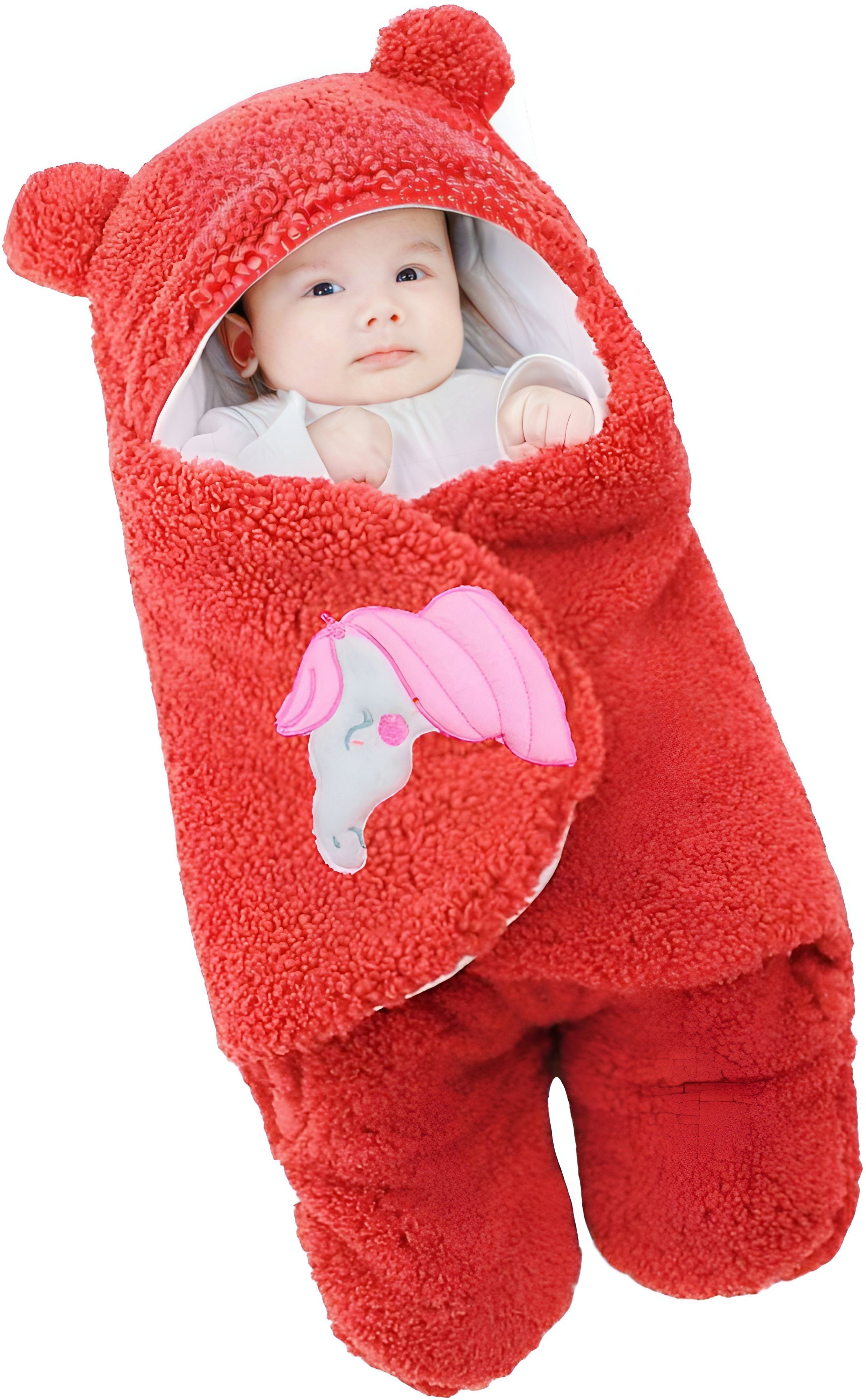 New Born Hooded Supersoft Swaddle Wrapper Cum Sleeping Bag For babies Sleeping Bag