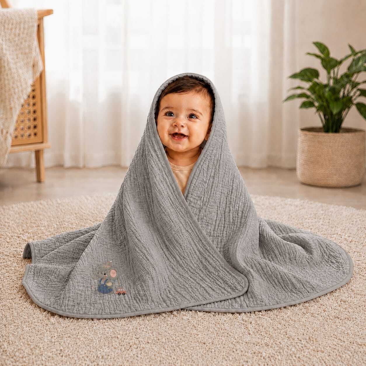 baby holic Embroidered Crib AC Blanket for All Season-picture-12