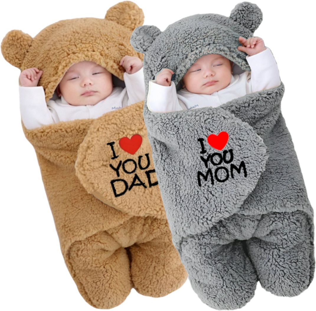 brandonn Embroidered Crib Hooded Baby Blanket for AC Room-picture-19