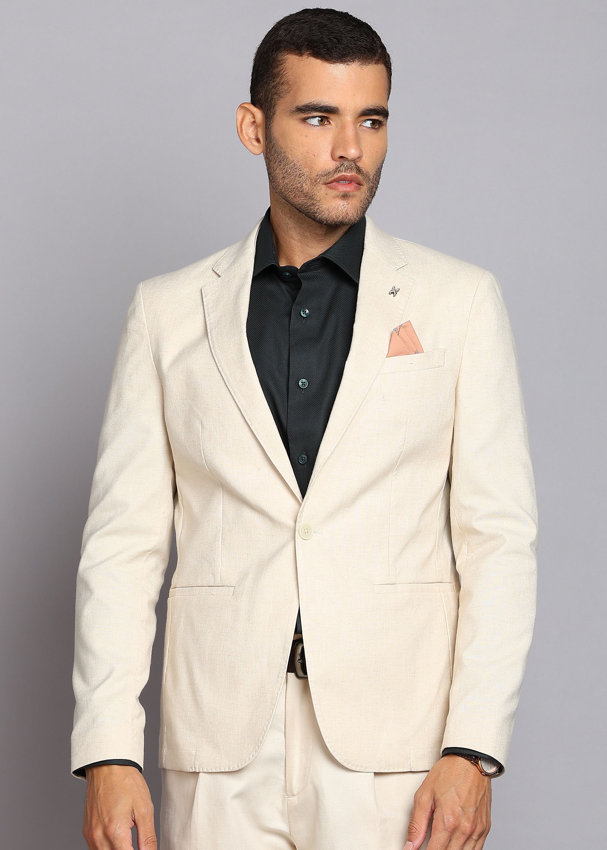 killer Men Solid Single Breasted Casual Blazer-picture-45