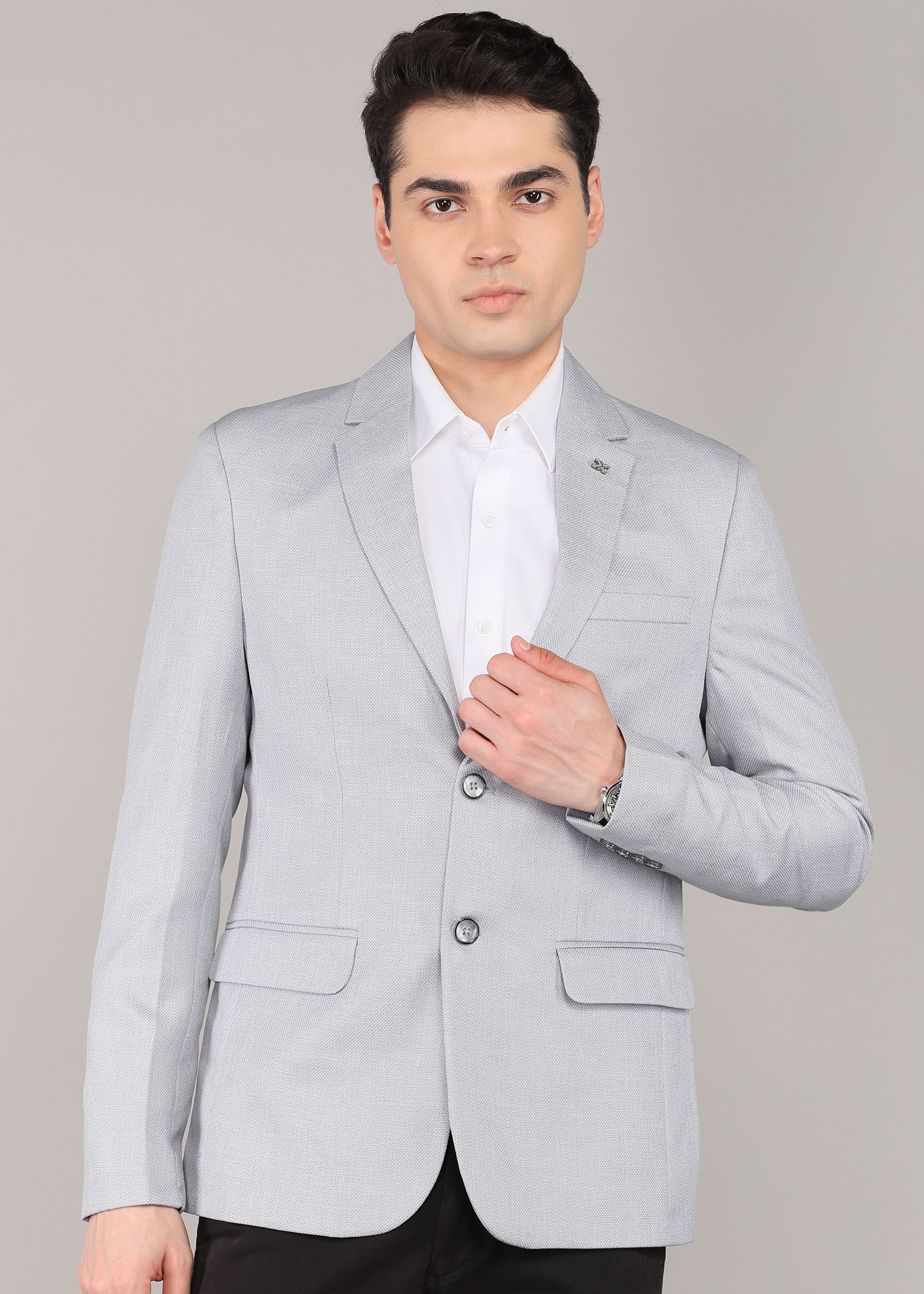 killer Men Solid Single Breasted Casual Blazer-picture-25