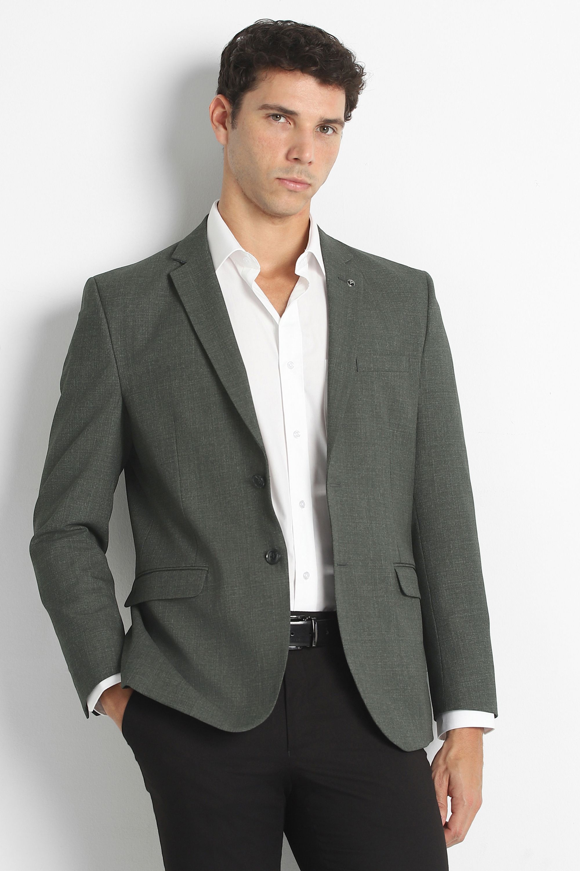 van heusen Men Self Design Single Breasted Formal Blazer-picture-45