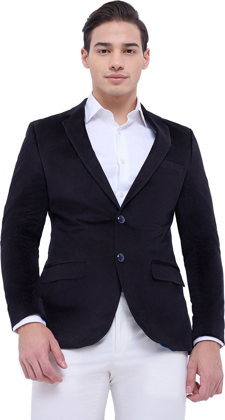 raymond Men Solid Single Breasted Formal Blazer-picture-11