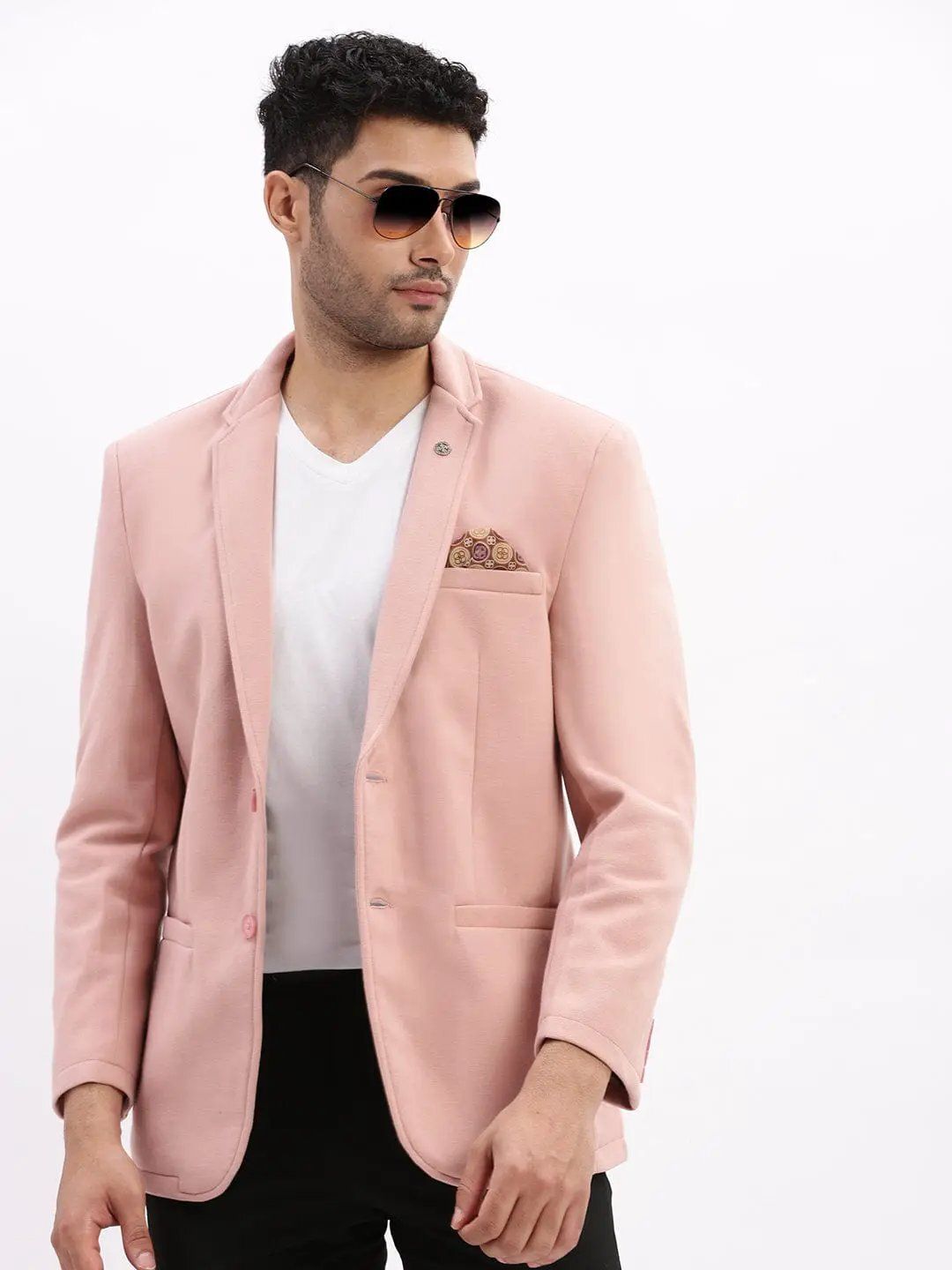 showoffff Men Solid Single Breasted Casual Blazer-picture-45