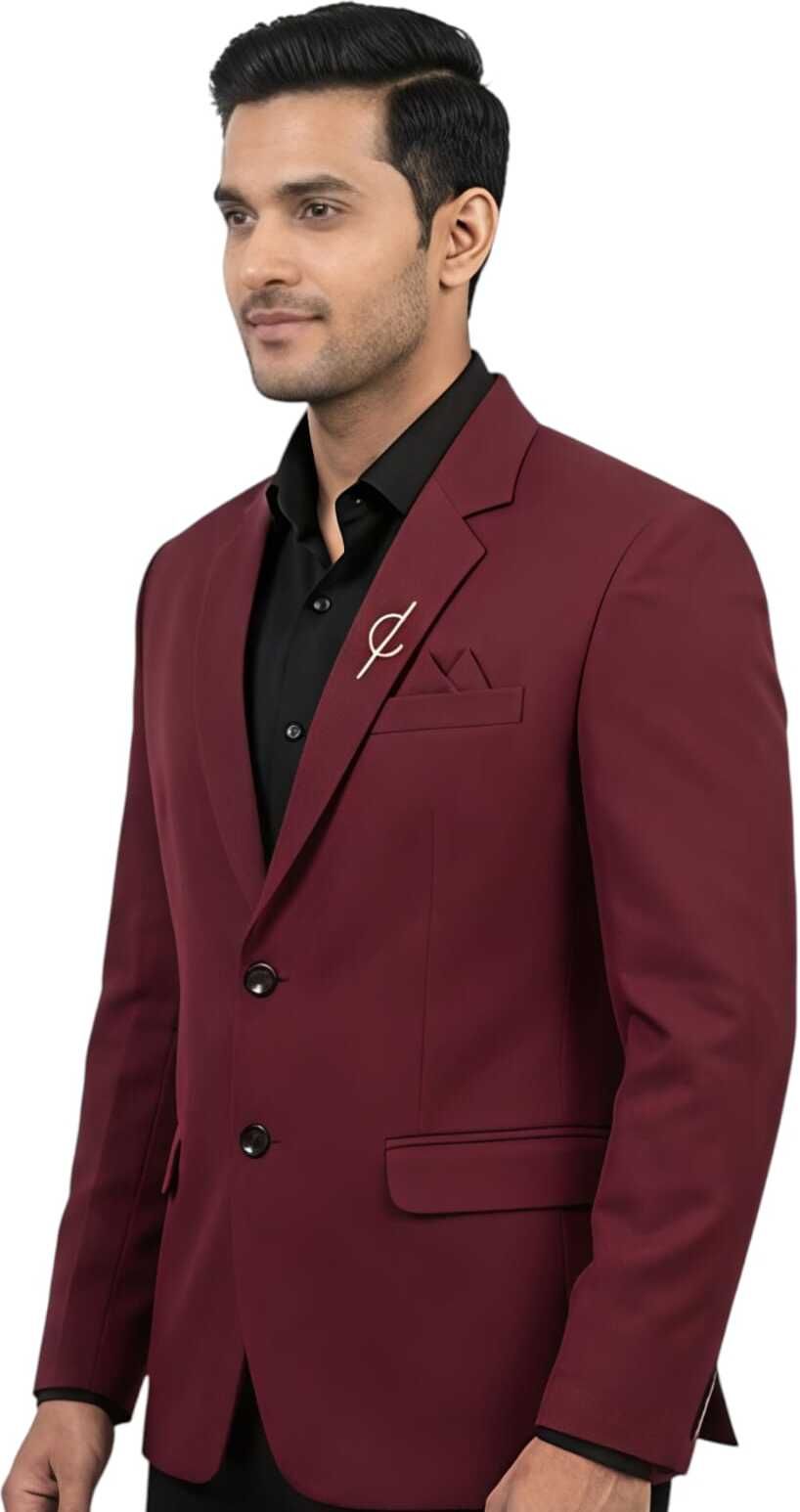 svm Men Solid Single Breasted Beach Wear, Casual, Festive, Festive & Wedding, Formal, Lounge Wear, Party, Sports, Wedding Blazer-picture-11
