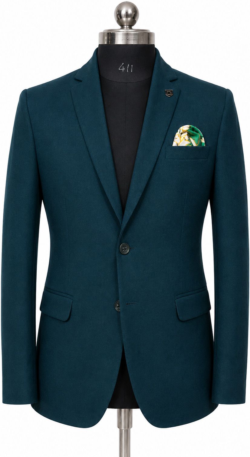 risani Men Solid Single Breasted Formal Blazer-picture-23