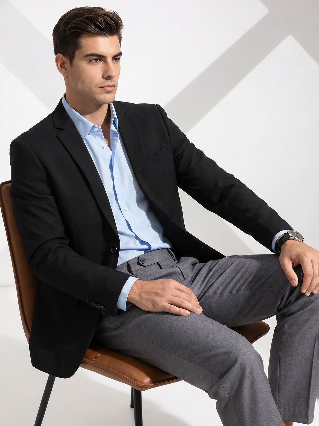 invictus Men Solid Single Breasted Formal Blazer-picture-39