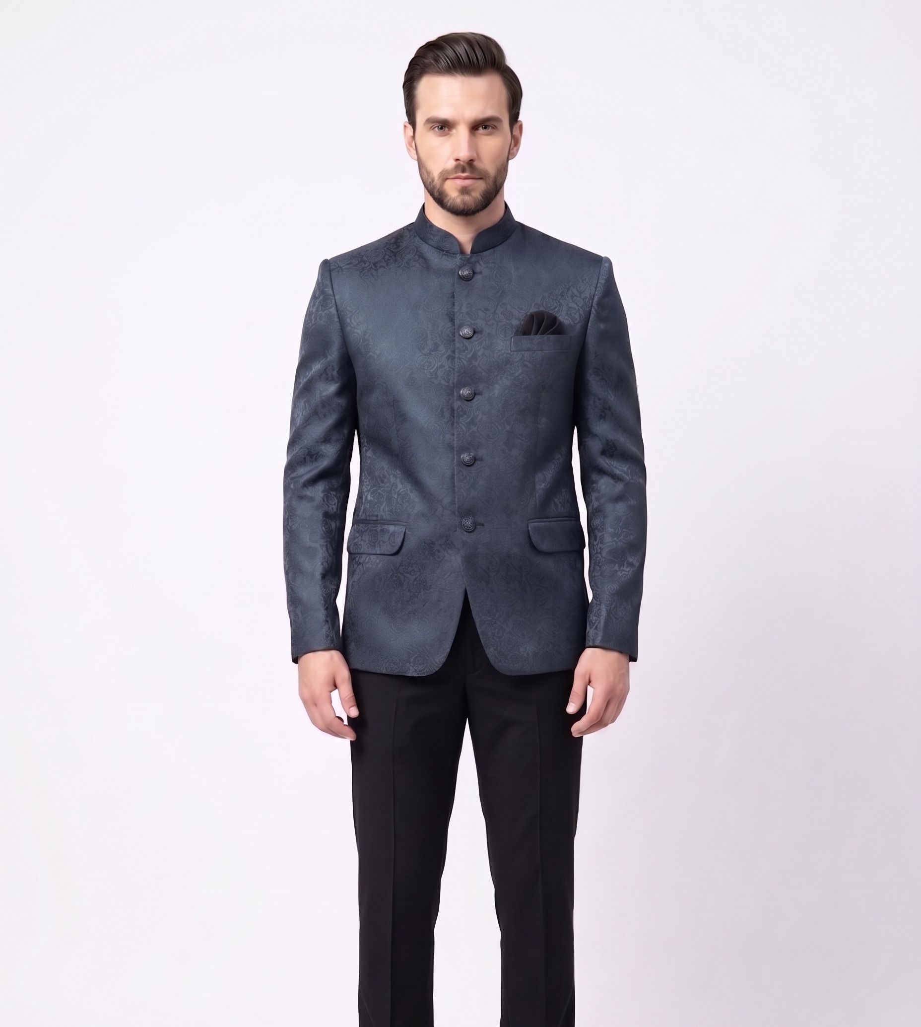 blazer world Men Self Design Bandhgala Festive, Wedding, Festive & Wedding Blazer-picture-45
