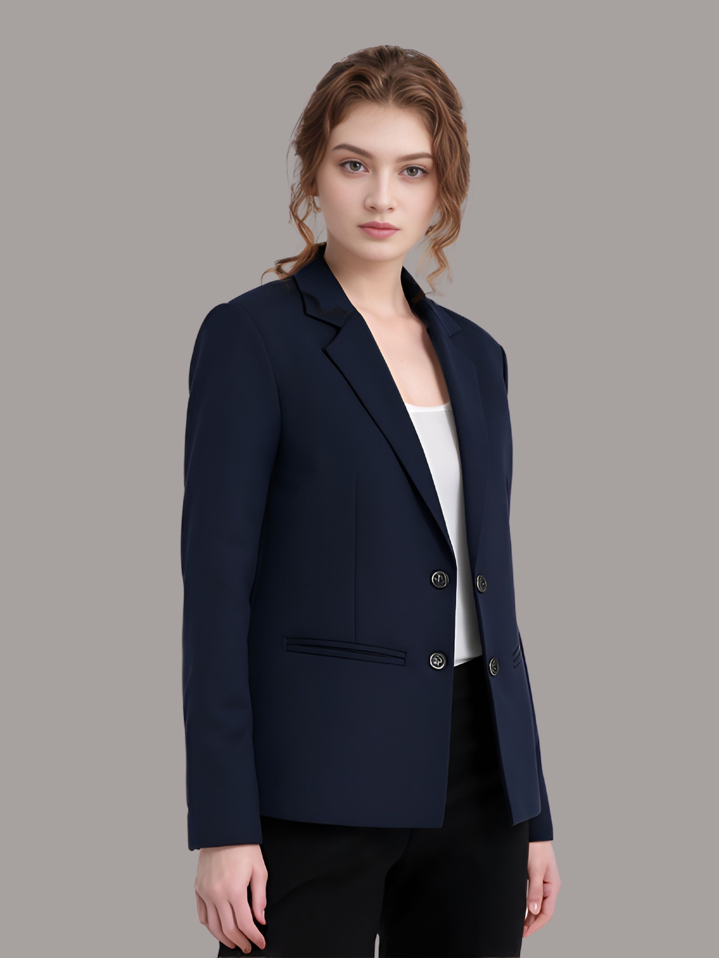 rocksy Women Solid Single Breasted Casual Blazer-picture-33