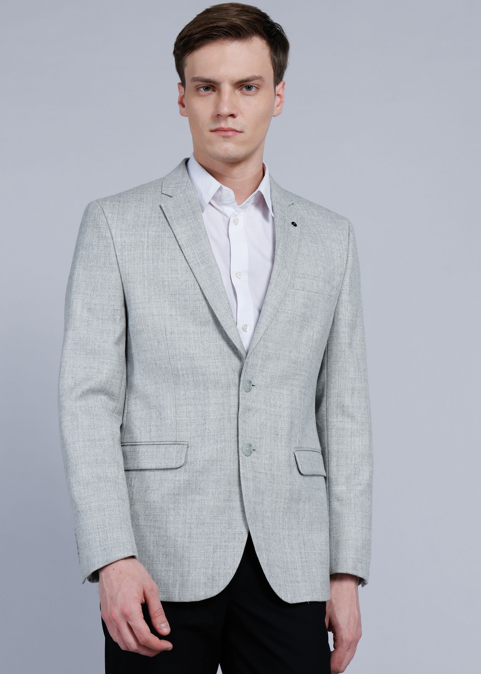 van heusen Men Solid Single Breasted Formal Blazer-picture-41