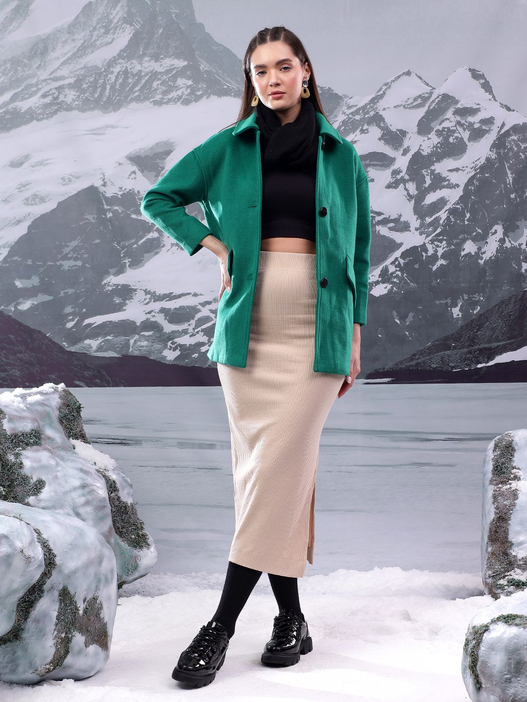 kotty Solid Women Waistcoat-picture-19