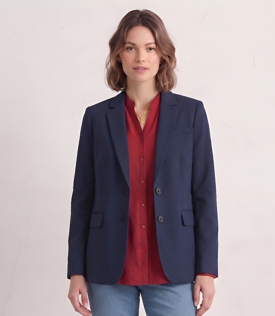 cadmon Women Solid Single Breasted Casual Blazer-picture-44