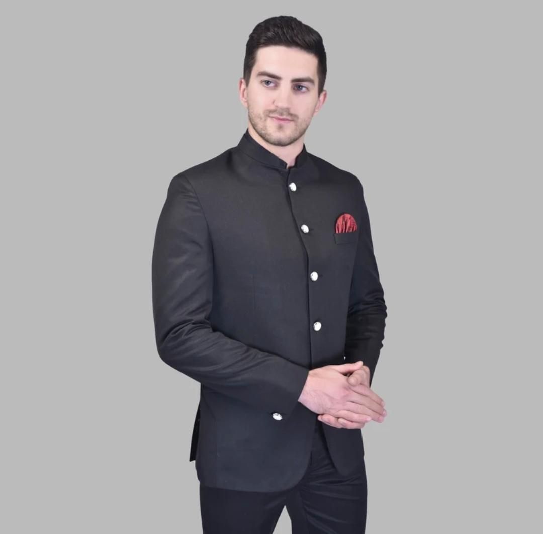 ontop fashion Men Solid Bandhgala Beach Wear, Casual, Festive, Festive & Wedding, Formal, Lounge Wear, Party, Sports, Wedding Blazer-picture-16