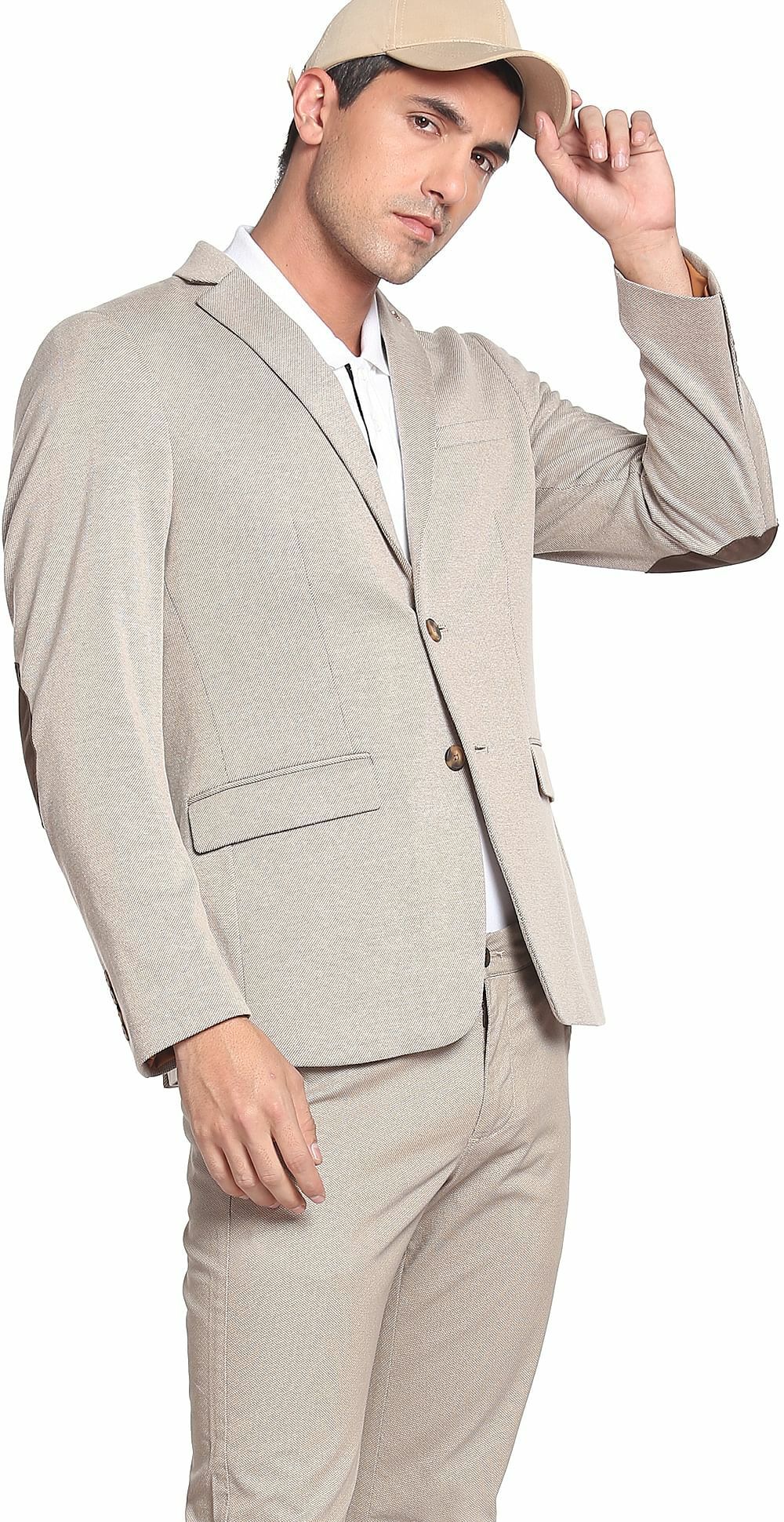 Men Solid Single Breasted Formal Blazer-image-42