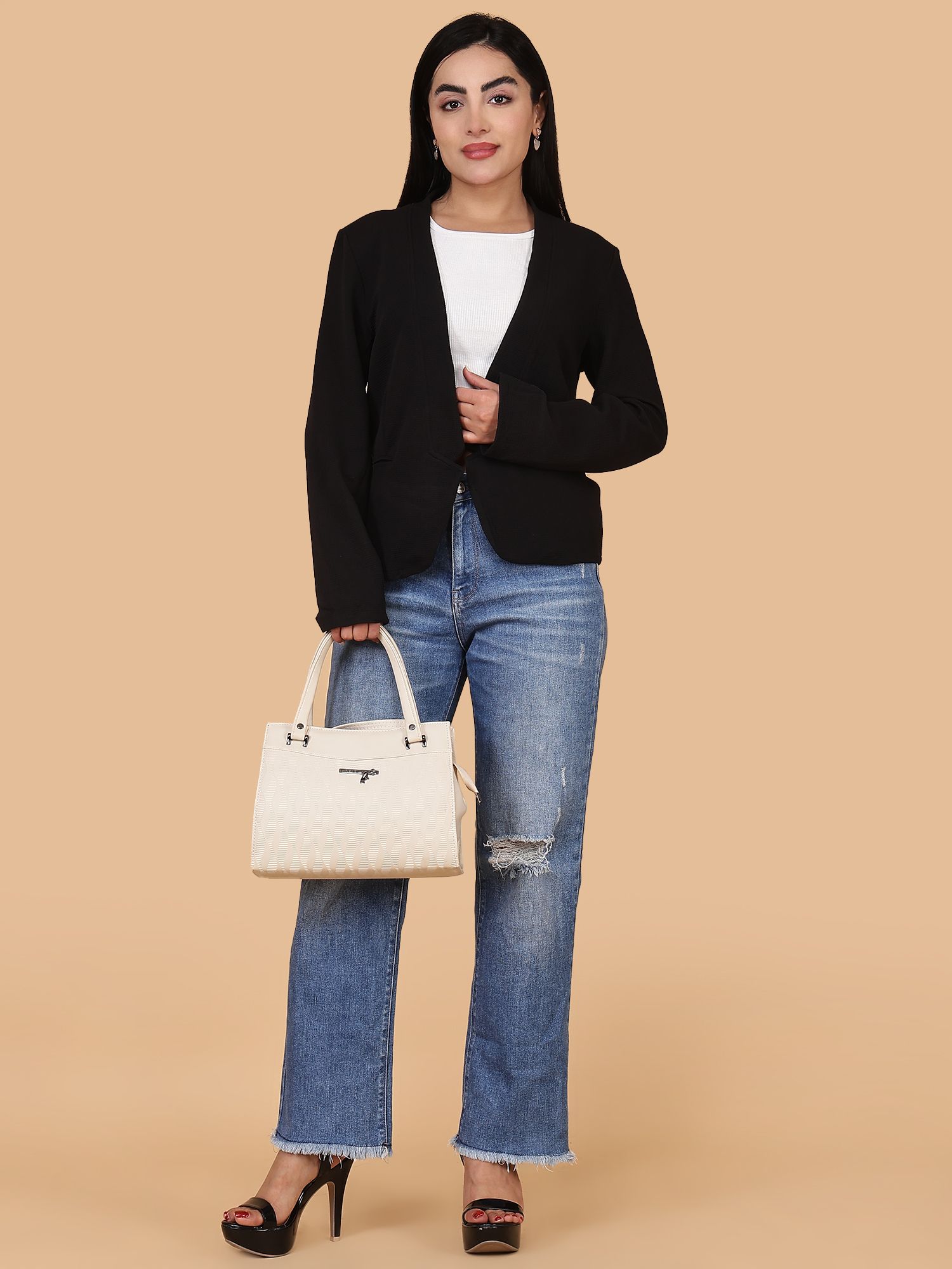 prakat Women Solid Double Breasted Formal Blazer-picture-18