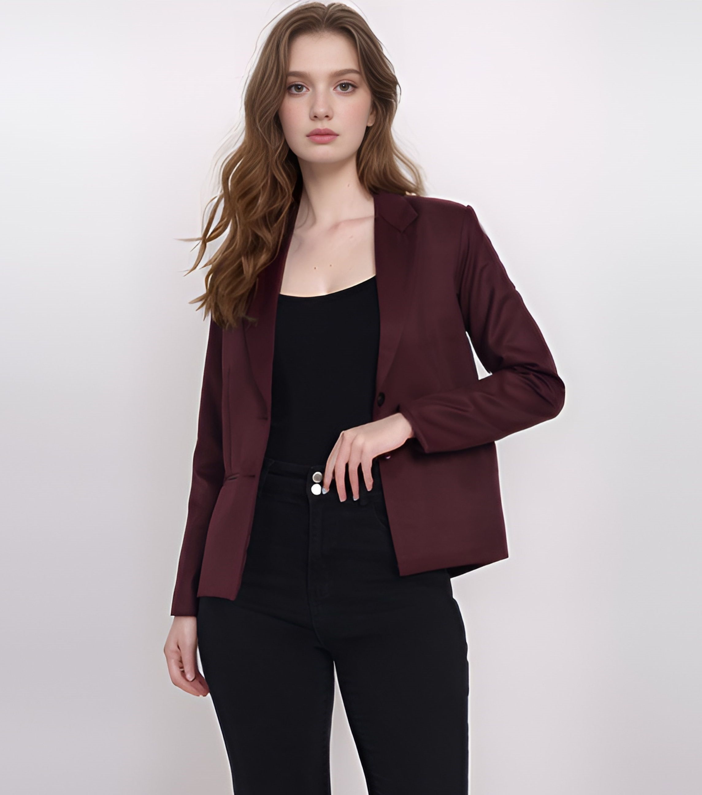 rocksy Women Solid Single Breasted Formal Blazer-picture-31