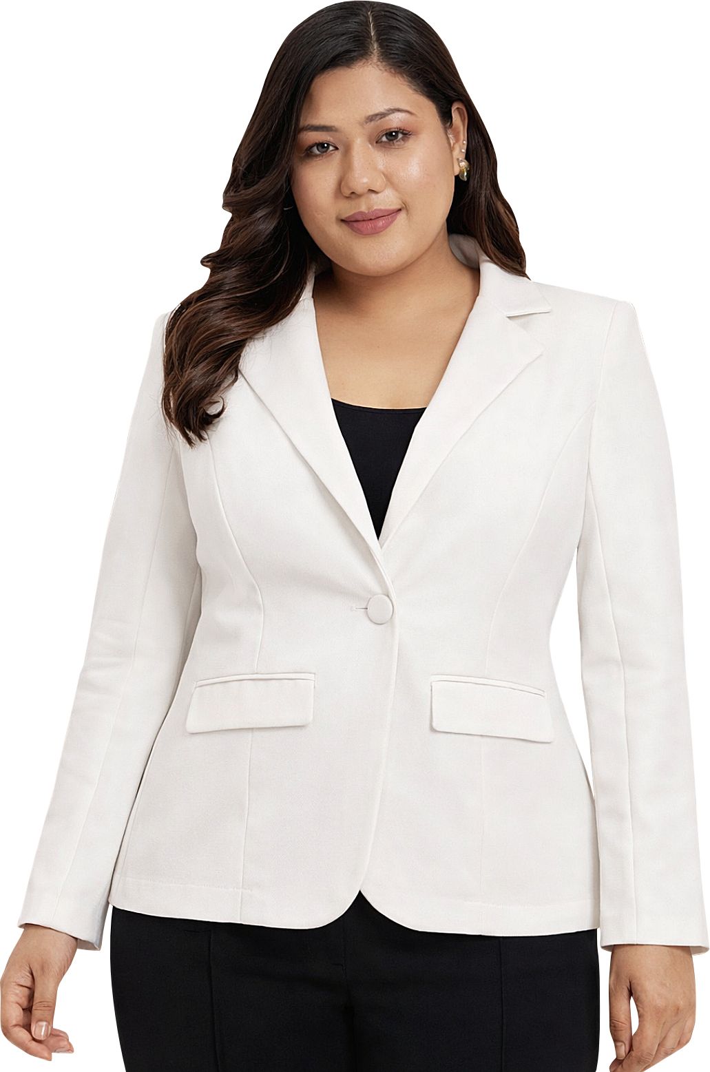 wild u Women Solid Single Breasted Formal Blazer-picture-39