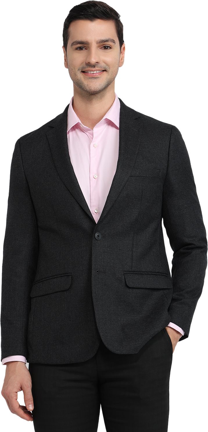 raymond Men Checkered Single Breasted Formal Blazer-picture-43
