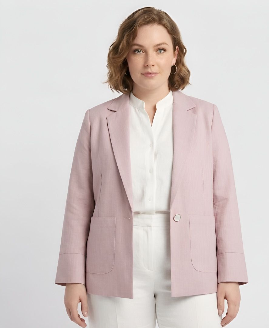 cadmon Women Solid Single Breasted Casual Blazer-picture-34