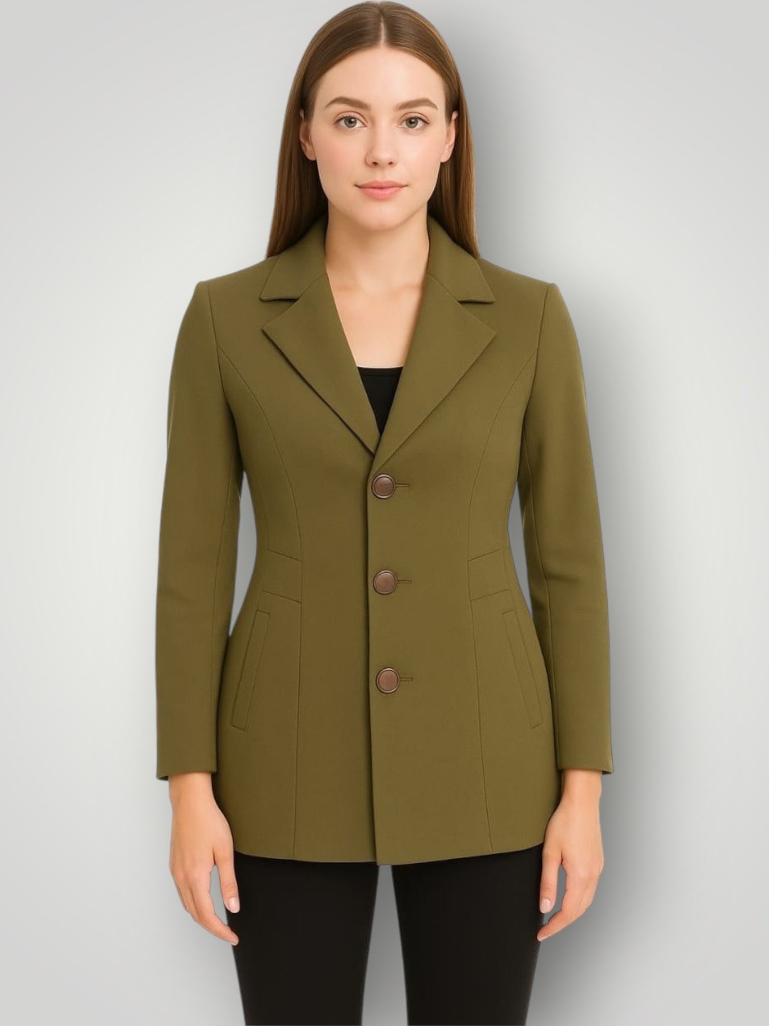 pepzo Women Solid Double Breasted Casual Blazer-picture-24