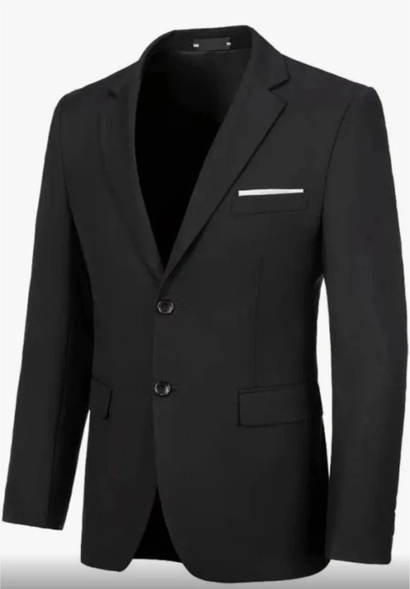 Men Solid Single Breasted Formal Blazer