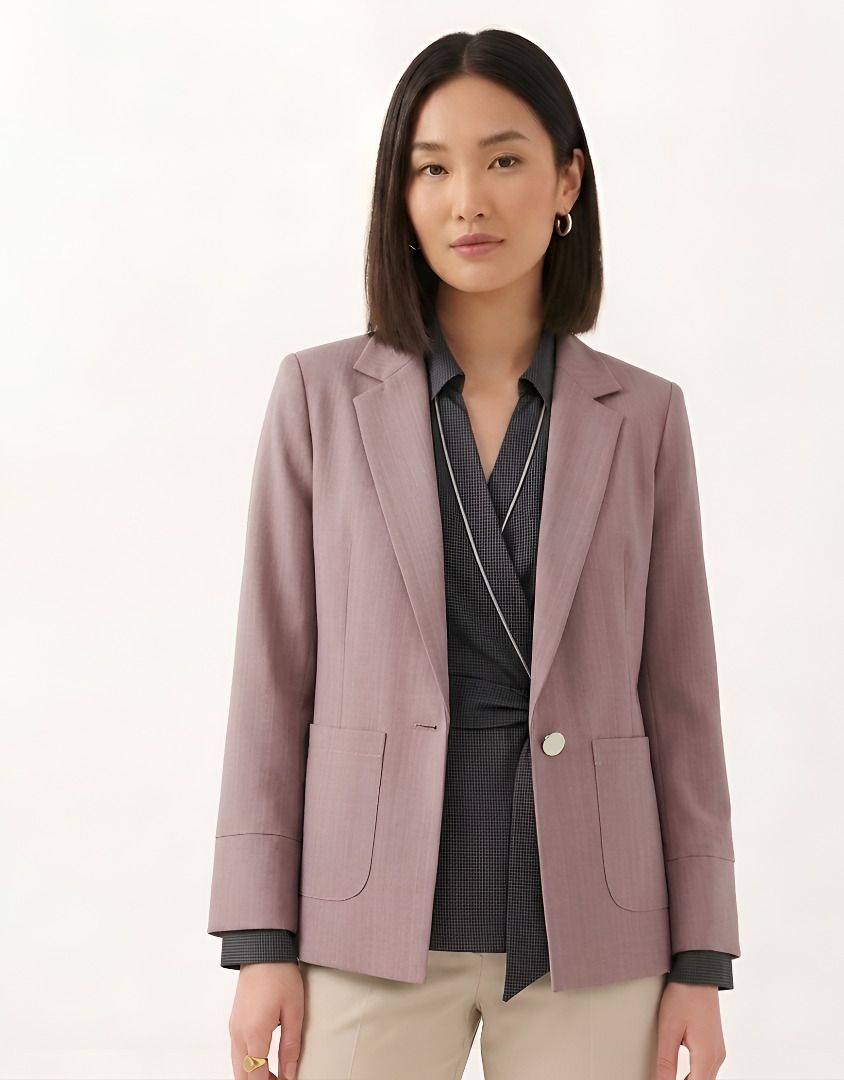 cadmon Women Solid Single Breasted Casual Blazer-picture-33