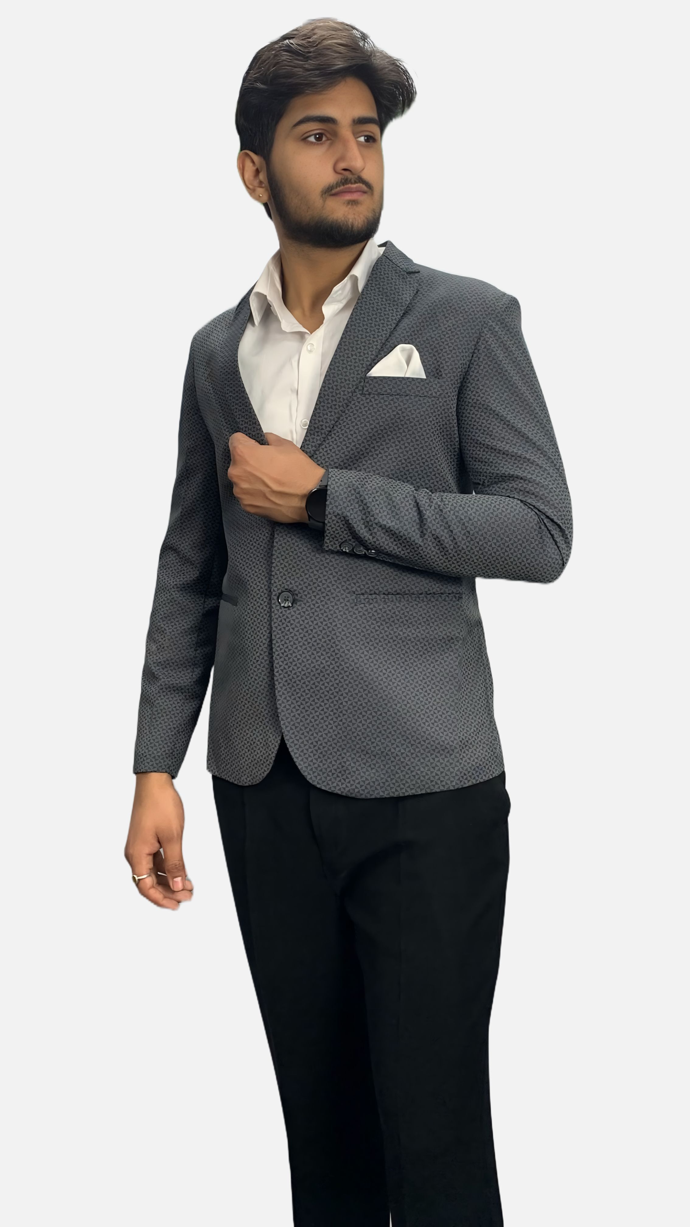 gargian masterrcut Men Printed Single Breasted Formal Blazer-picture-28