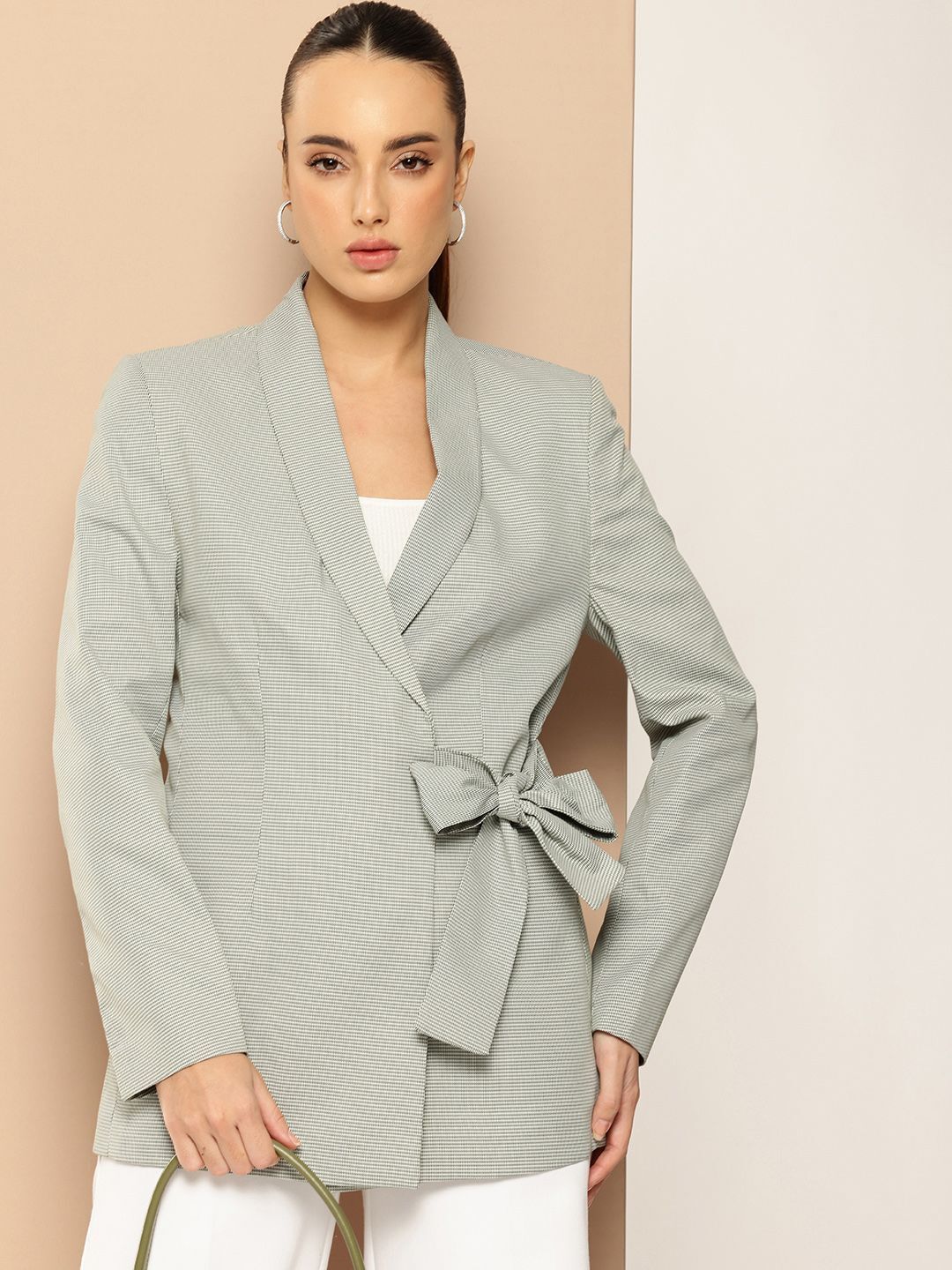 her by invictus Women Solid Single Breasted Formal Blazer-picture-27