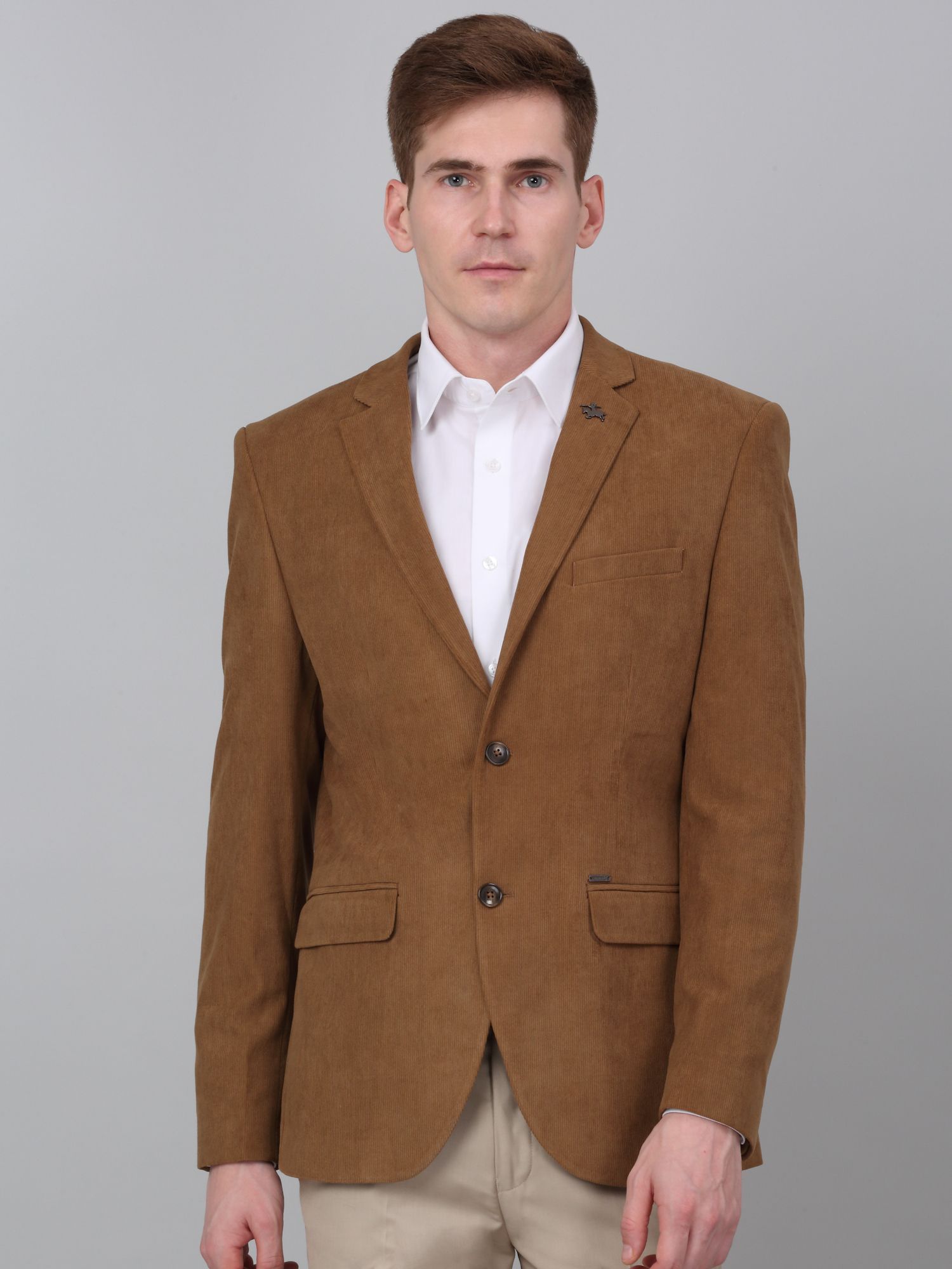 Men Striped Single Breasted Formal Blazer-image-29