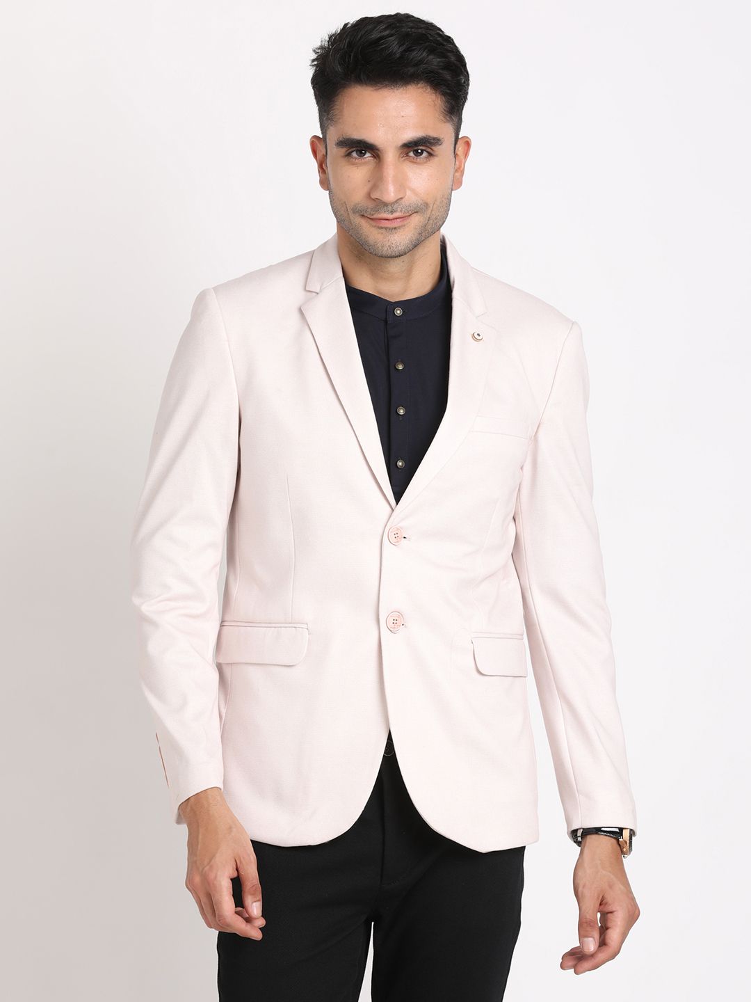 turtle Men Solid Single Breasted Casual Blazer-picture-23