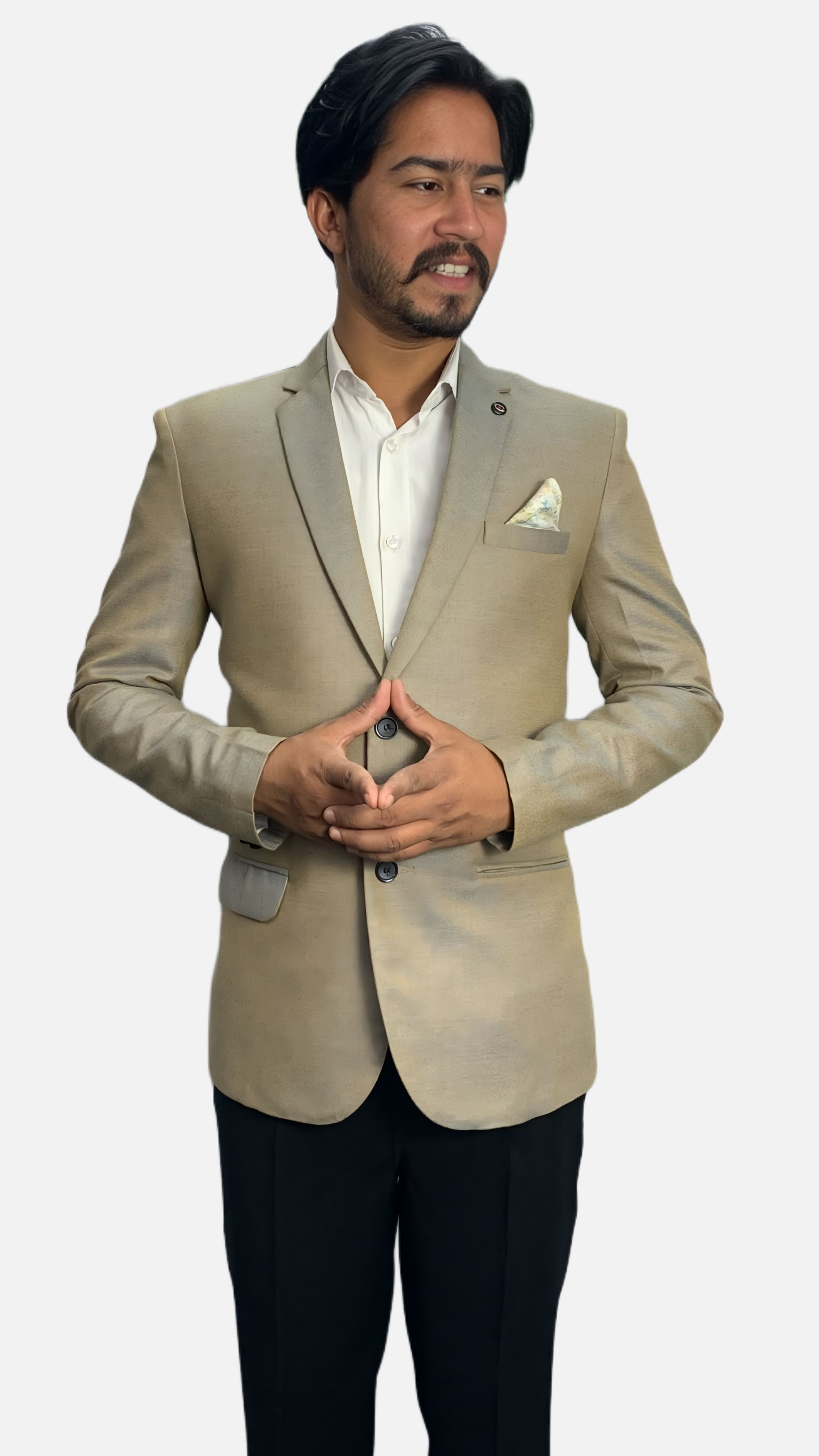 gargian master cut Men Solid Single Breasted Formal, Party Blazer-picture-39