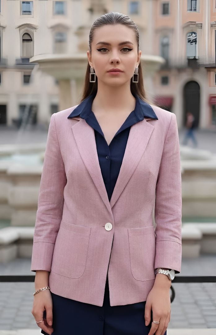 purever india Women Solid Single Breasted Casual Blazer-picture-15