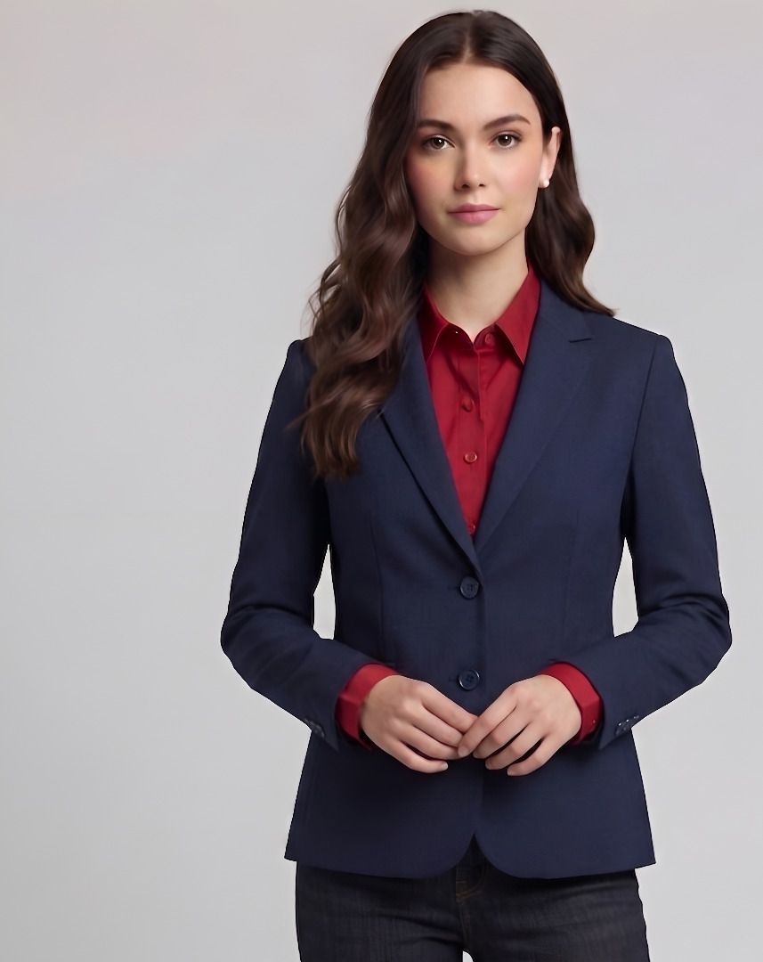 purever india Women Solid Single Breasted Casual Blazer-picture-30