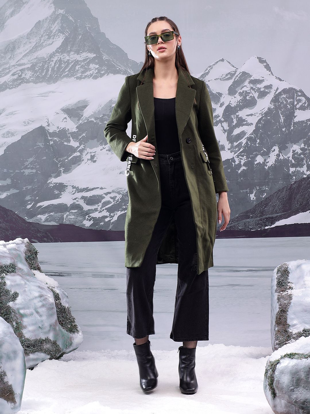 kotty Women Solid Double Breasted Casual Blazer-picture-25