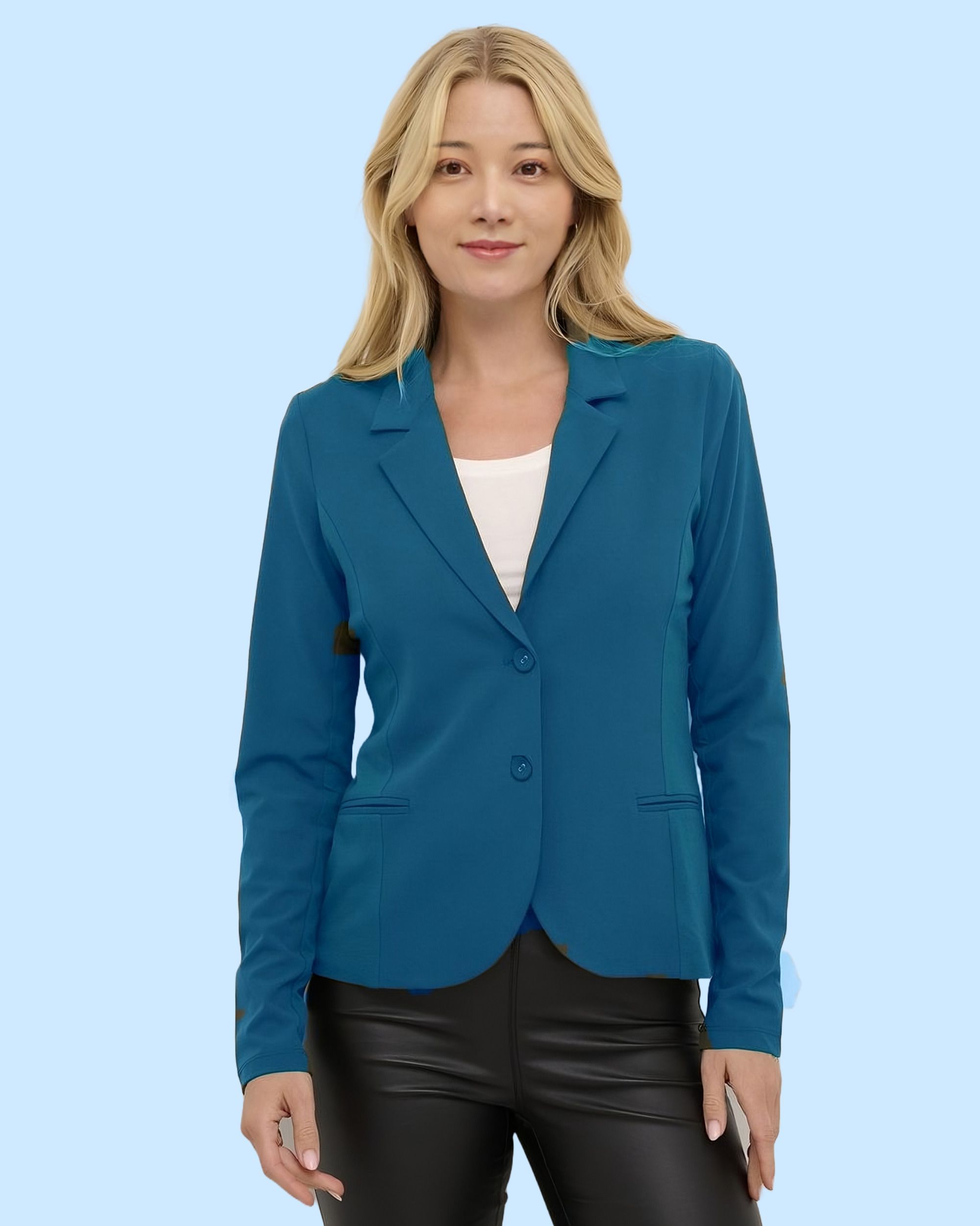 rocksy Women Solid Single Breasted Casual Blazer-picture-16