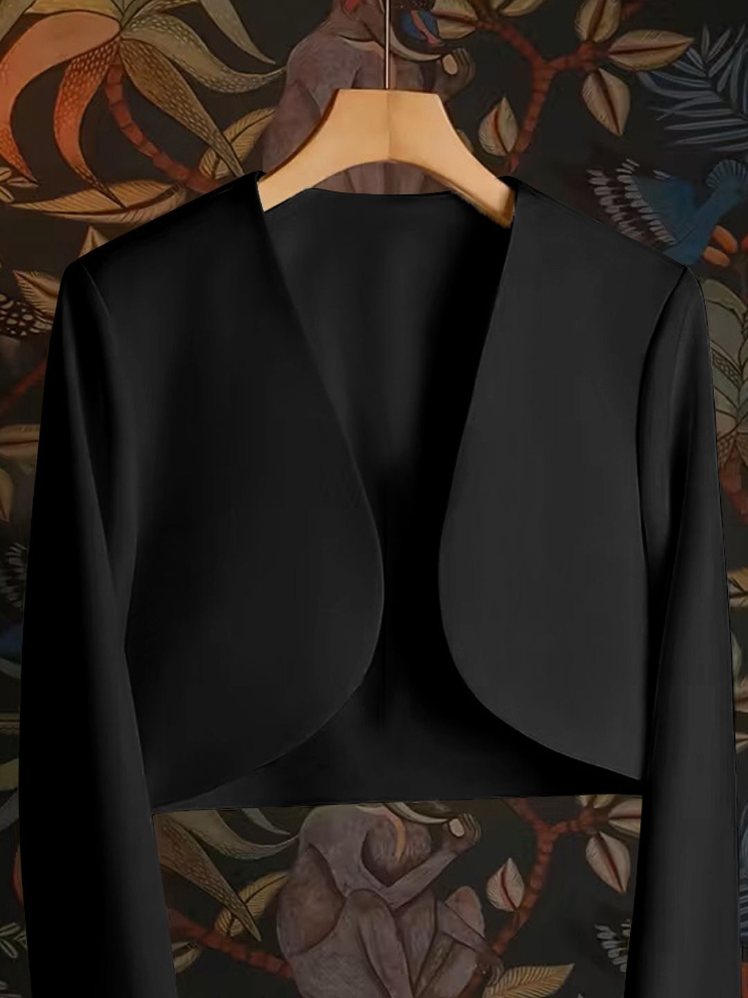 Women Solid Mandarin Casual Blazer