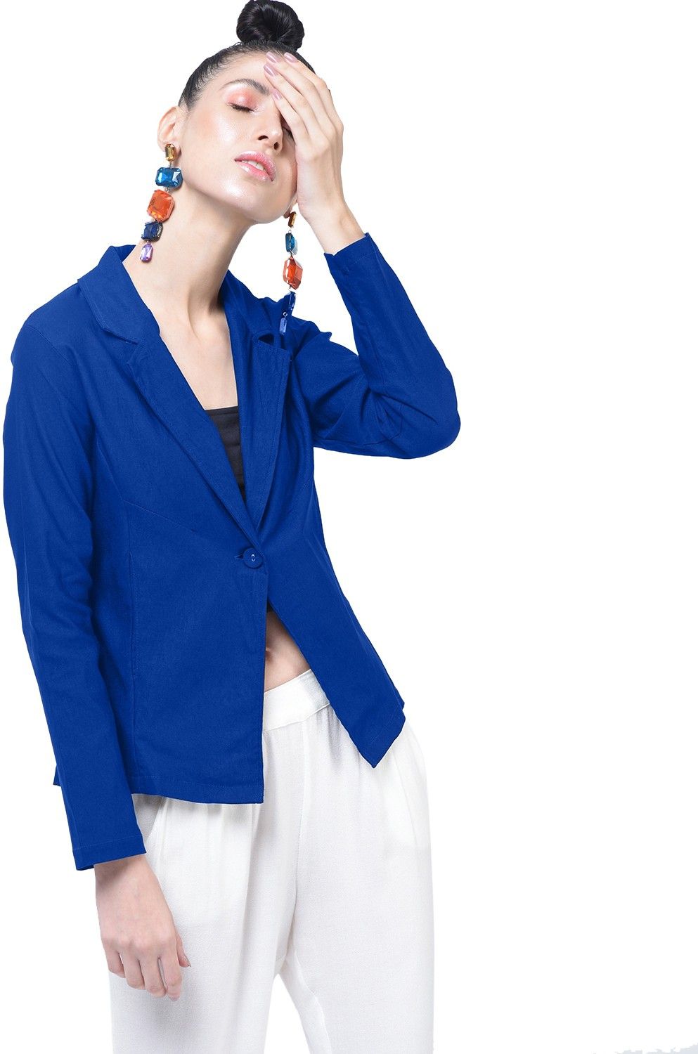 hrikshika fashion Women Solid Single Breasted Casual Blazer-picture-34