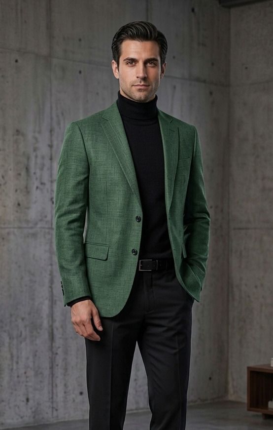 asthetic Men Solid Single Breasted Party, Festive, Formal, Wedding, Casual Blazer-picture-10