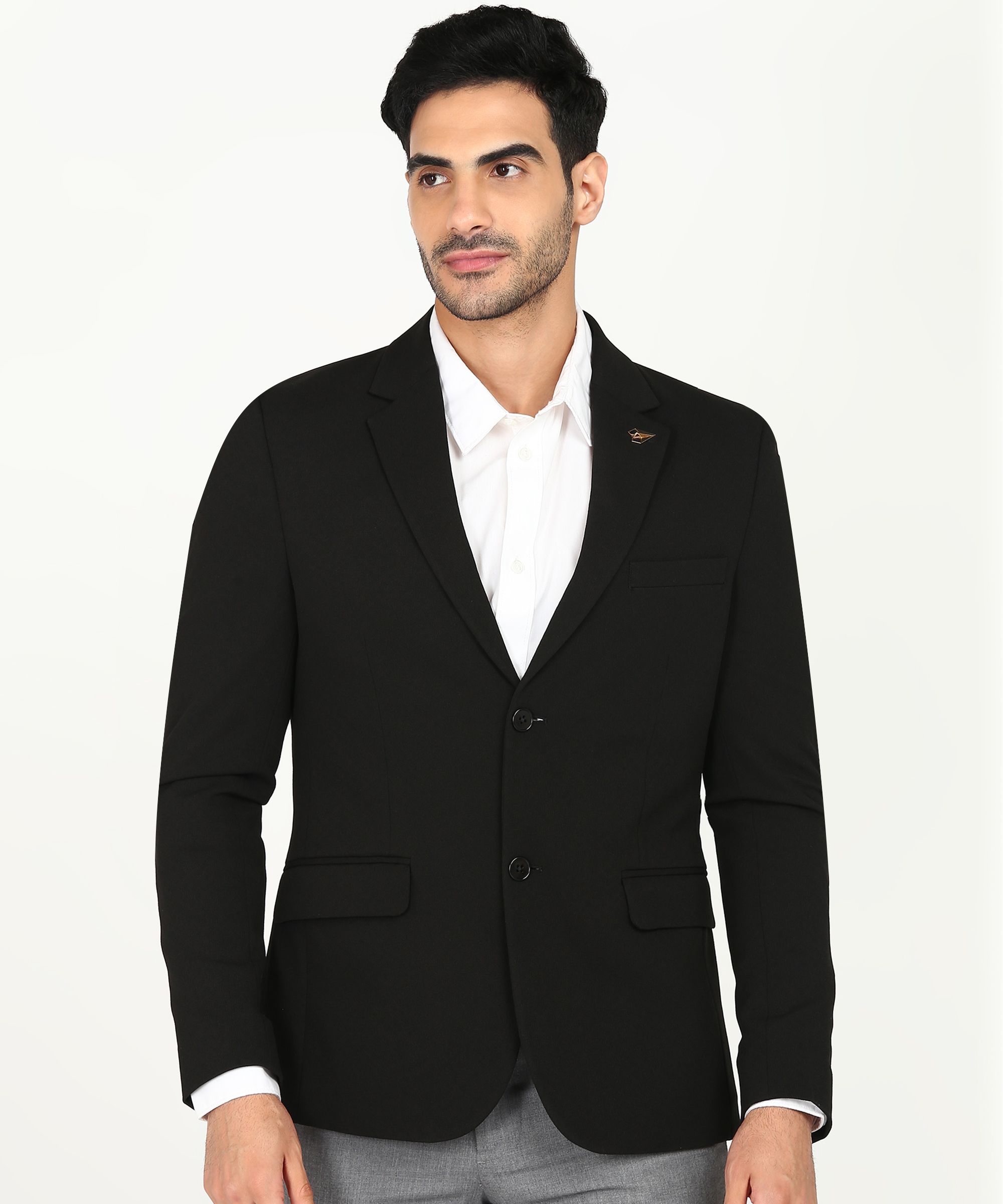 killer Men Self Design Single Breasted Casual Blazer-picture-41
