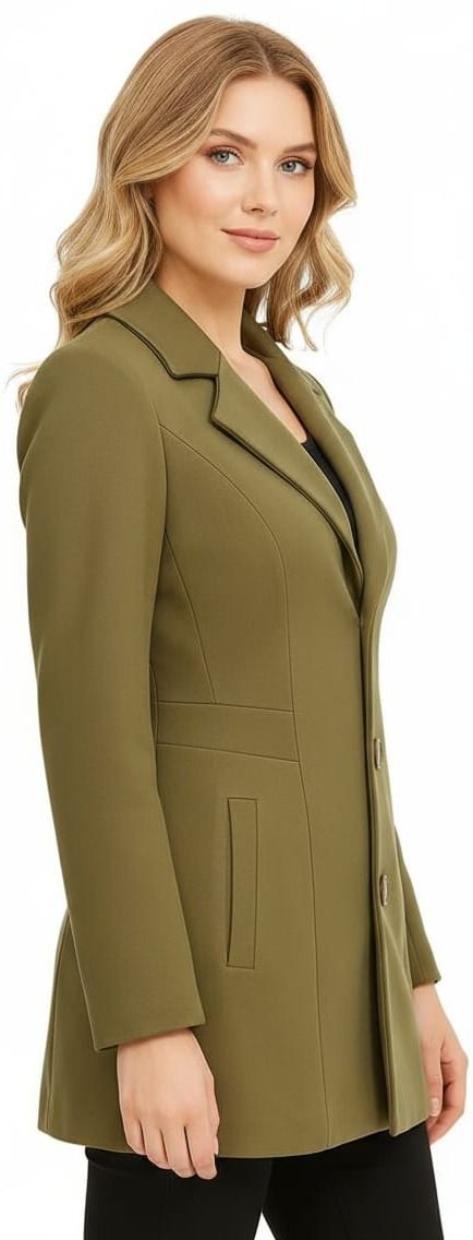 pepzoo Women Solid Double Breasted Casual Blazer-picture-19